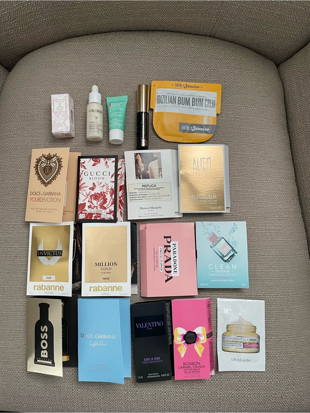 18 luxury beauty Samples